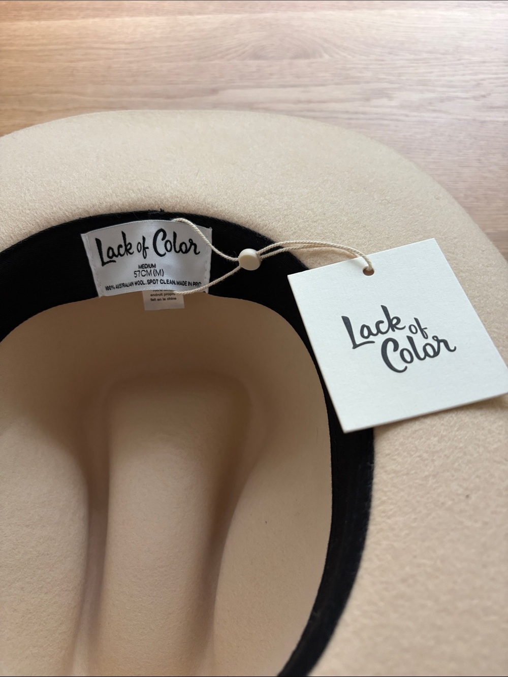 Lack Of Color The Goldfinger Wool Western Cowboy Hat New - Picture 4 of 6